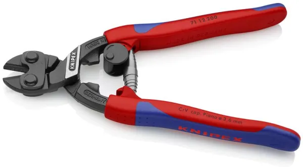 Knipex CoBolt® Kompakt boltsaks svart atramentert, med slankt flerkomponent-håndtak 200 mm