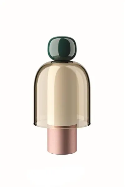 Lodes Easy Peasy Bærbar Lampe Grønn/Honning/Rosa Gull