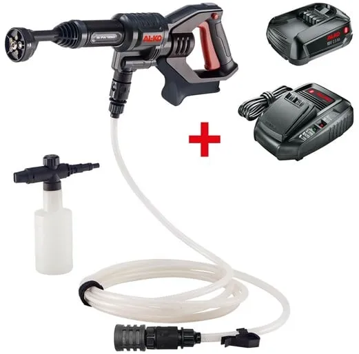 AL-KO Høytrykkspyler Batteri trykkspyler PW 1850 18 V inkl. batteri og lader