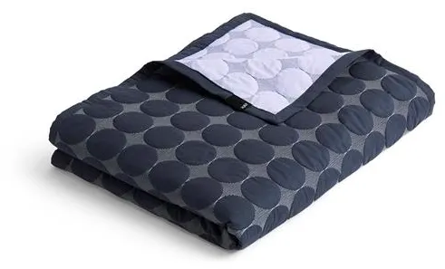 HAY Mega Dot Organic Sengeteppe 195x245 Midnight Blue
