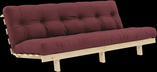 Karup Design Lean Sovesofa Med Alpha Madrass 130x200 Bordeaux/Raw