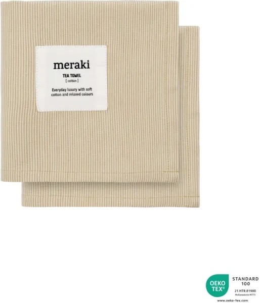 Kjøkkenhåndkle, Verum, Off white/safari