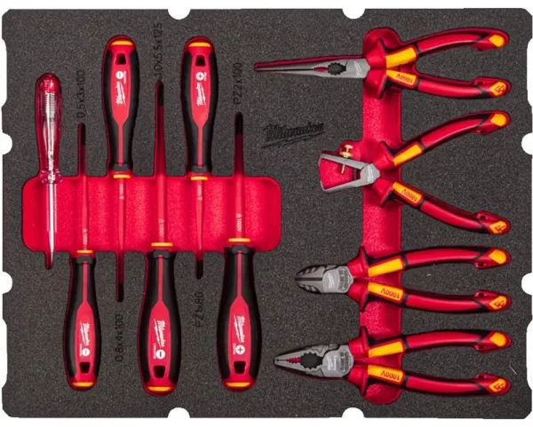 Milwaukee Elektrikersett skum 10 deler